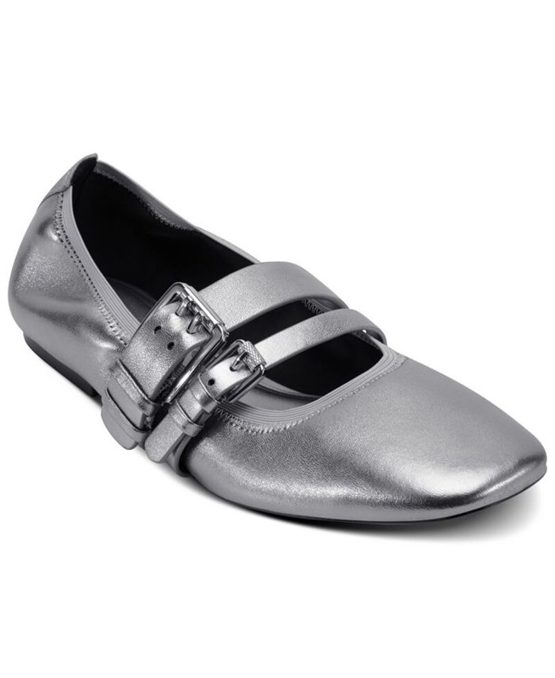 ダナ キャラン ニューヨーク レディース シューズ パンプス DKNY Women's Dade Almond Toe Ballet Flats Nickel