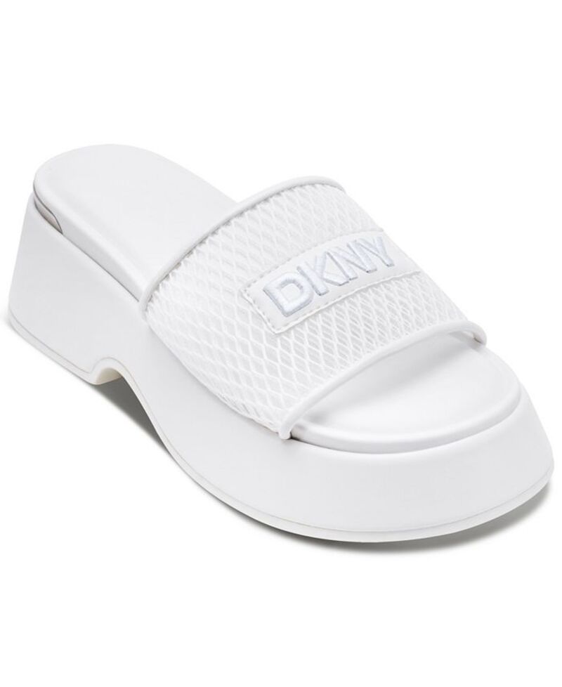 ダナ キャラン ニューヨーク レディース シューズ サンダル DKNY Women's Iredell Slide Sandal White ホワイト