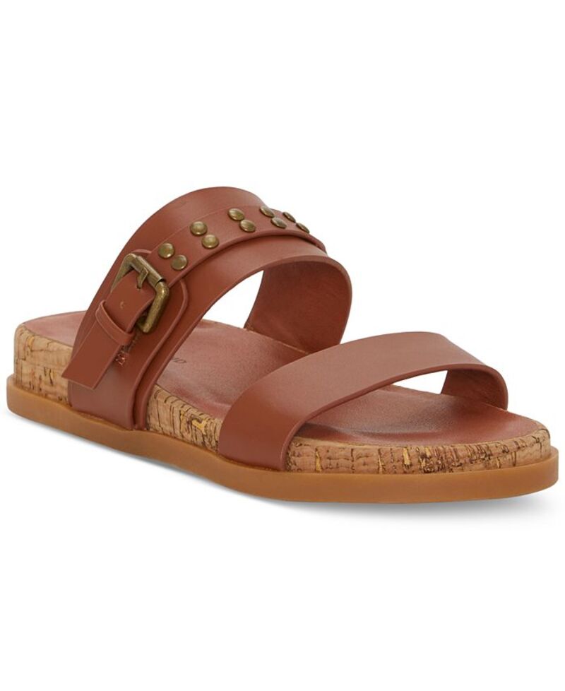 ラッキーブランド レディース シューズ サンダル Lucky Brand Women's Dineesa Double Band Slip-On Footbed Sandals Conger Leather