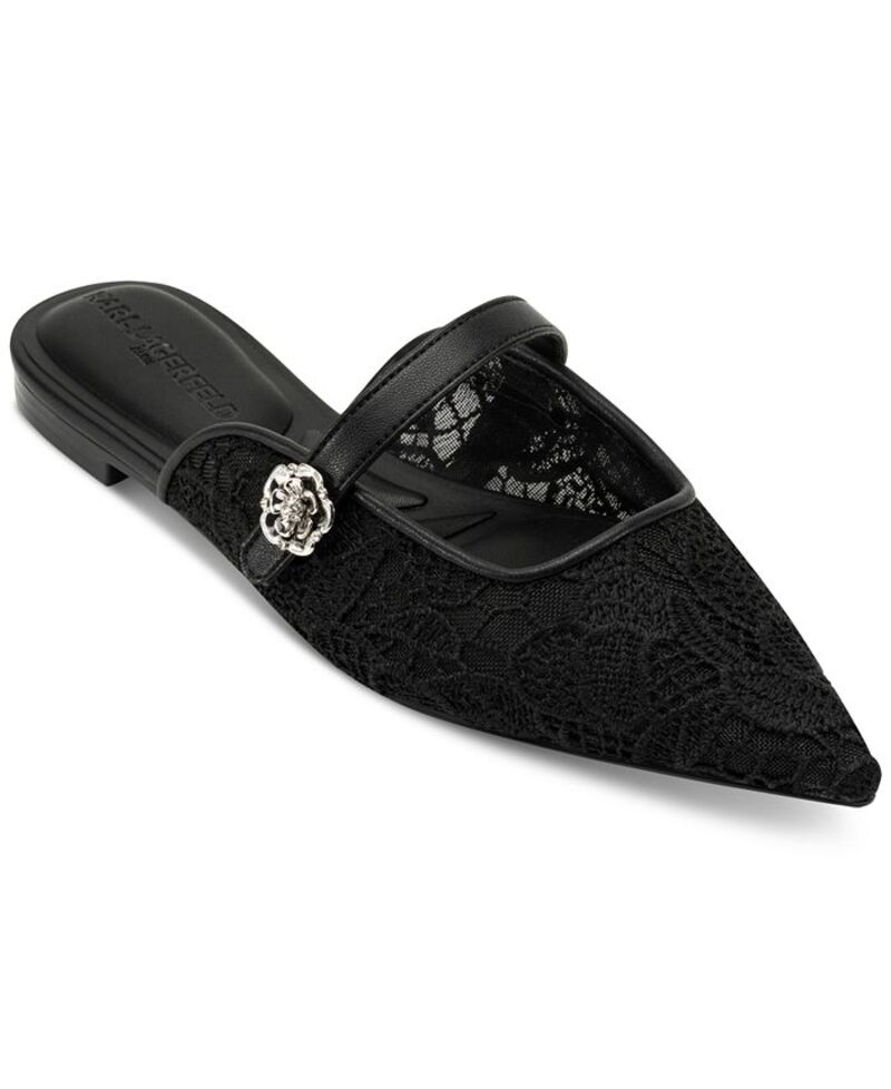 カール ラガーフェルド レディース シューズ パンプス KARL LAGERFELD PARIS Women's Vadyn Pointed-Toe Flats Black ブラック