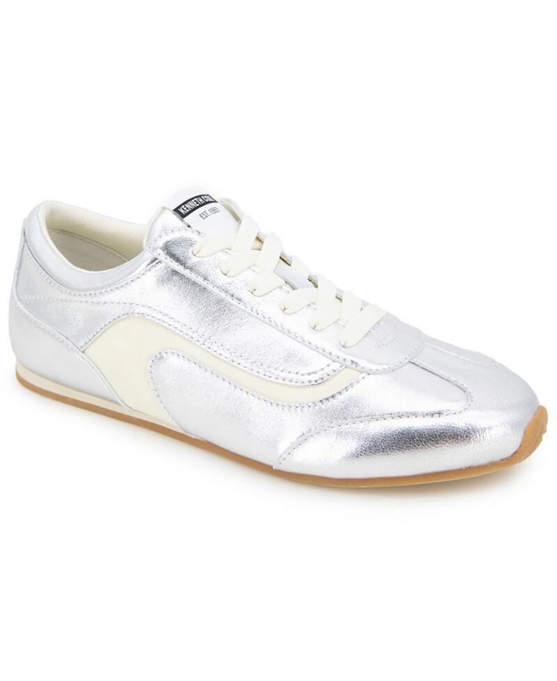 ケネスコール レディース シューズ スニーカー レース Kenneth Cole New York Women's Alma Lace Up Sneakers Silver シルバー|ReVida 店
