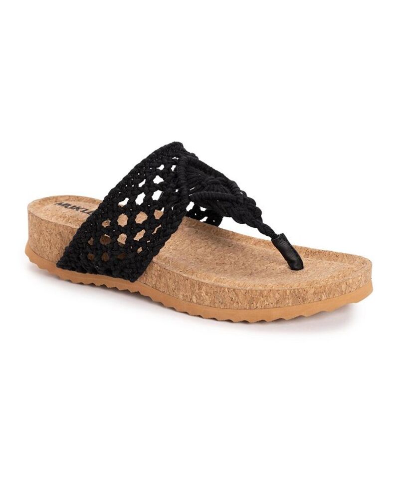 ムクルクス レディース シューズ サンダル MUK LUKS Women's Pippen Sandal Black ブラック