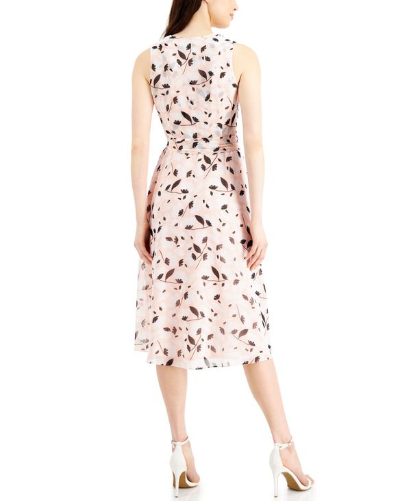 柔らかい アンクライン レディース ワンピース トップス Printed Midi Dress Cherry Blossom Combo New限定品 Rpd Dsinsider Com