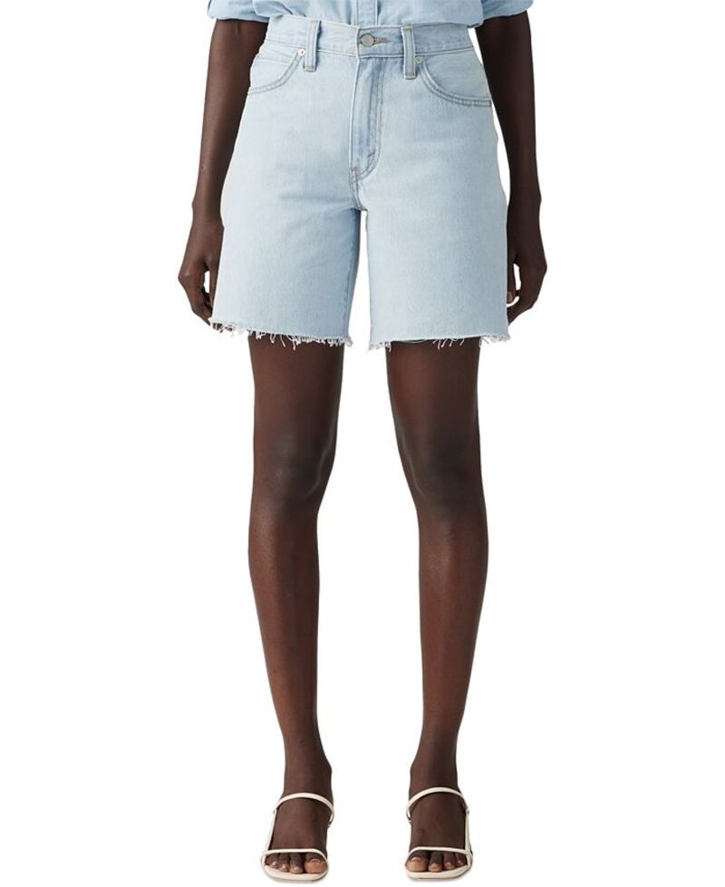 リーバイス レディース ボトムス ハーフパンツ・ショーツ ショートパンツ デニム Levi Women Mid-Rise 94 Baggy Denim Shorts Mister Twister Cut Hem デニム