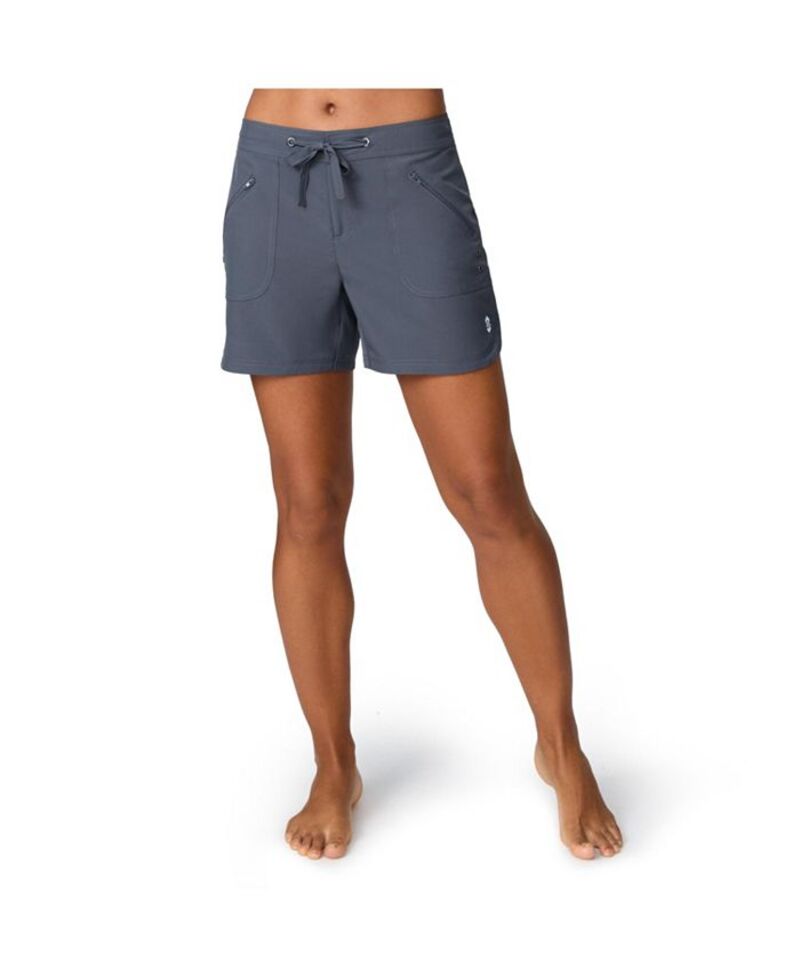フリー カントリー レディース 水着 ボトムスのみ Free Country Women's 5 Bermuda Board Short Shadow