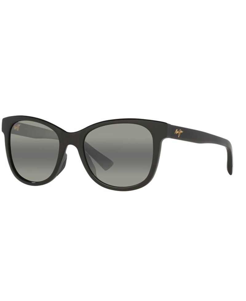 マウイ体育館 メンズ 付属品 サングラス・アイウェア Maui Jim Women\u0027s Kiopaa Polarized Sunglasses MJ000787 Black Shiny 黒いこと