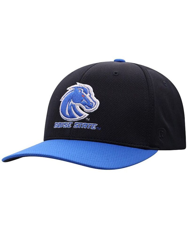トップオブザワールド メンズ アクセサリー 帽子 Top of the World Men's Black Boise State Broncos Reflex Fitted Hat Black ブラック 7,385円