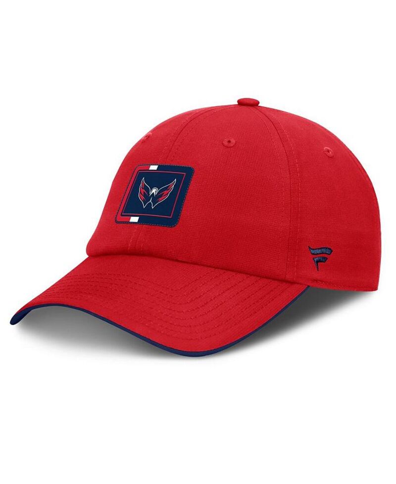 ファナティクス メンズ アクセサリー 帽子 キャップ Fanatics Men's Red/Navy Washington Capitals Authentic Pro Ripstop Adjustable Hat Red Navy ネイビー|ReVida 店