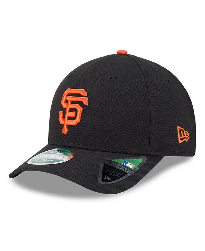 ニューエラ メンズ アクセサリー 帽子 New Era Men's Black San Francisco Giants Player Replica 9FORTY Adjustable Hat Black ブラック｜ReVida 店