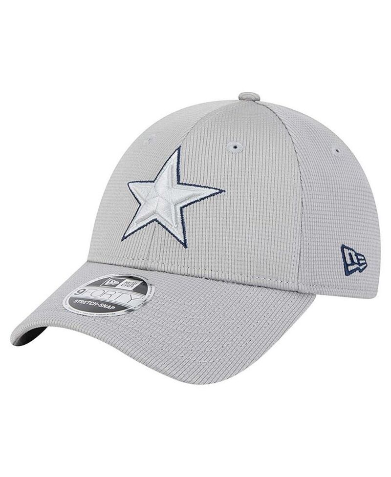 ニューエラ メンズ アクセサリー 帽子 New Era Men's Gray Dallas Cowboys Pivot 9FORTY Adjustable Hat Gray グレー|ReVida 店