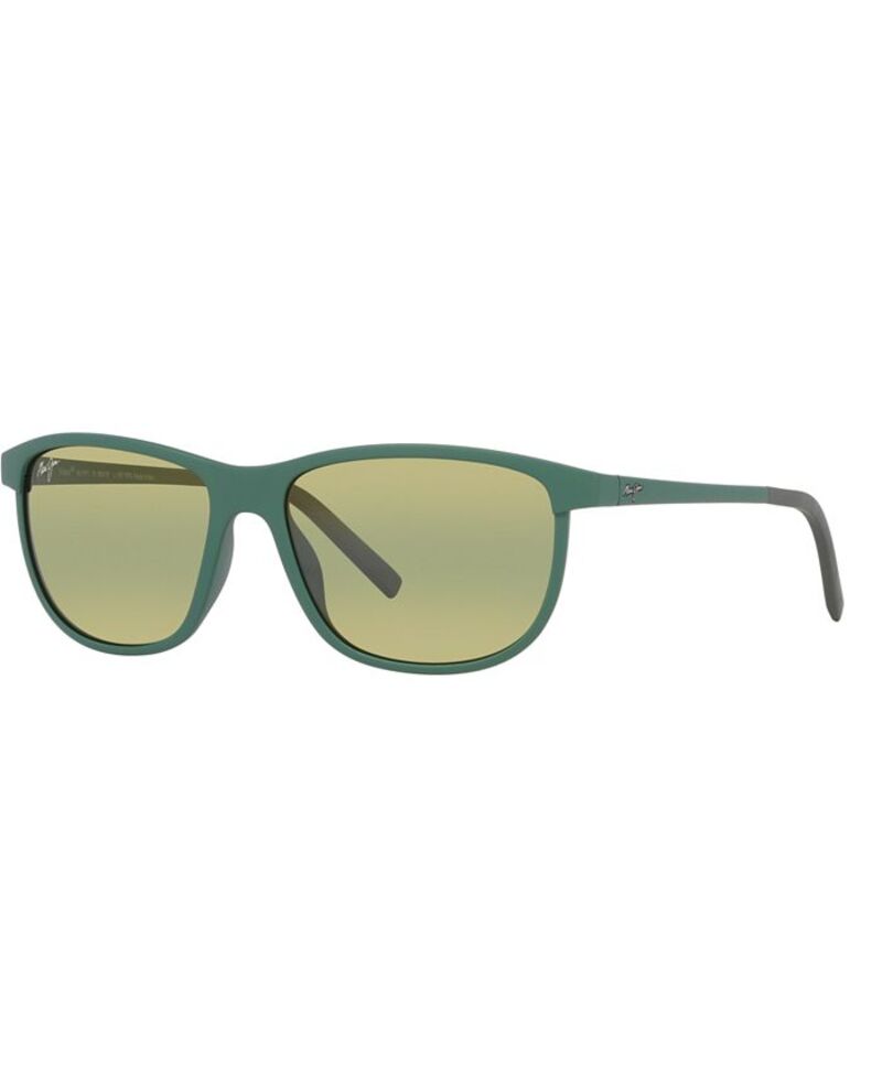 マウイ体育館 メンズ 付属品 サングラス・アイウェア Maui Jim Unisex Lele Kawa Polarized Sunglasses MJ000608 Green Dark 緑であること