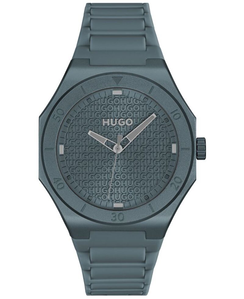 ヒューゴボス メンズ アクセサリー 腕時計 Hugo Boss Men's Grail Light Quartz Blue Silicone Watch 42mm Blue ブルー