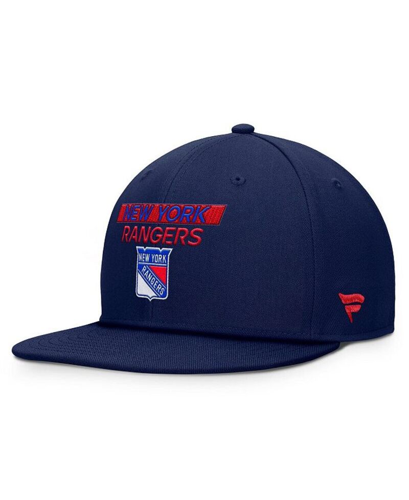 ファナティクス メンズ アクセサリー 帽子 Fanatics Men's Navy New York Rangers Authentic Pro Prime Snapback Hat Navy ネイビー|ReVida 店