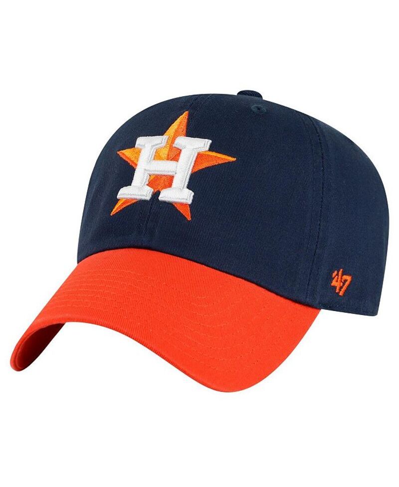 47 ブランド メンズ アクセサリー 帽子 '47 Brand Men's Navy/Orange Houston Astros Clean Up Adjustable Hat Navy Orange ネイビー|ReVida 店