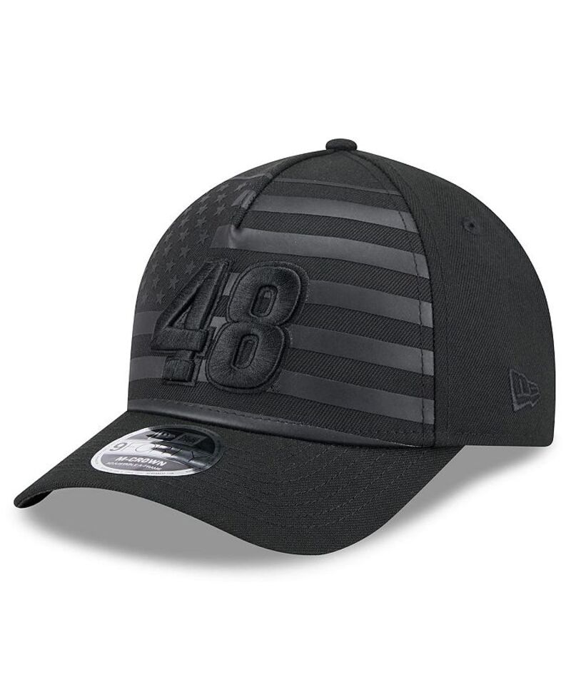 ニューエラ メンズ アクセサリー 帽子 New Era Men's Black Alex Bowman American Flag 9FORTY M-Crown A-Frame Adjustable Hat Black ブラック|ReVida 店