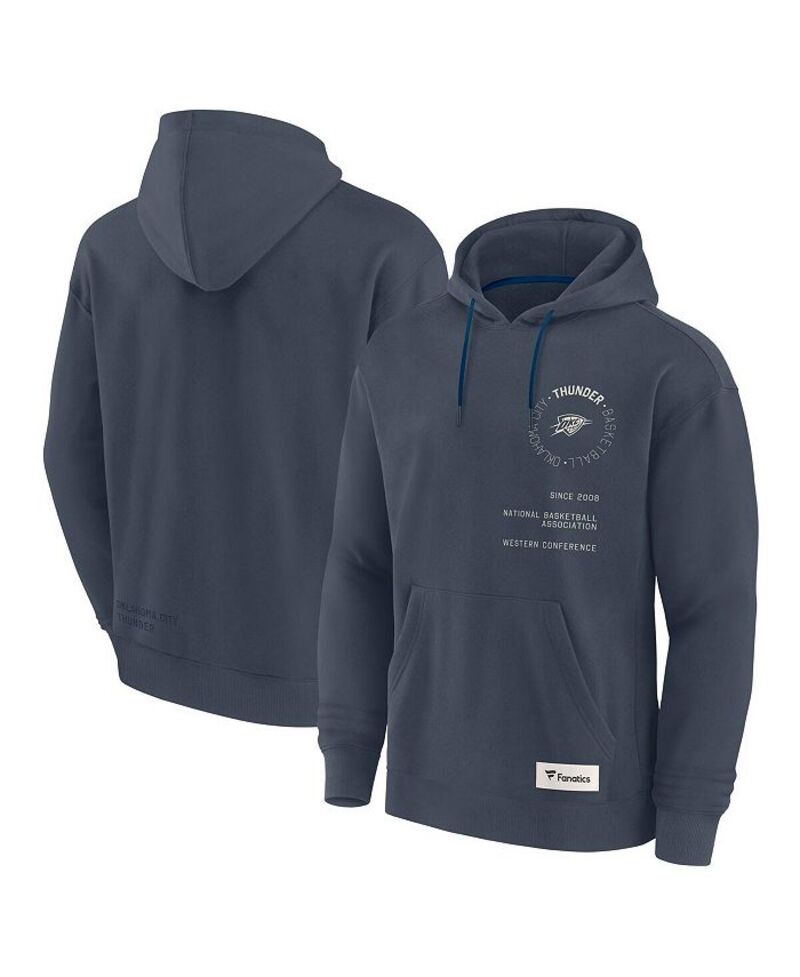 ファナティクス メンズ アウター パーカー・スウェット パーカー Fanatics Men's Blue Oklahoma City Thunder Future Ground Info Elements Premium Pullover Hoodie Blue ブルー｜ReVida 店