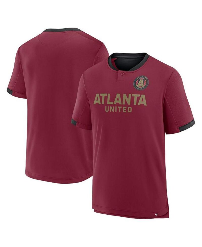 ファナティクス メンズ トップス プルオーバー Fanatics Men\u0027s Red Atlanta United FC Stoppage Time Striker T-Shirt Red 赤いこと