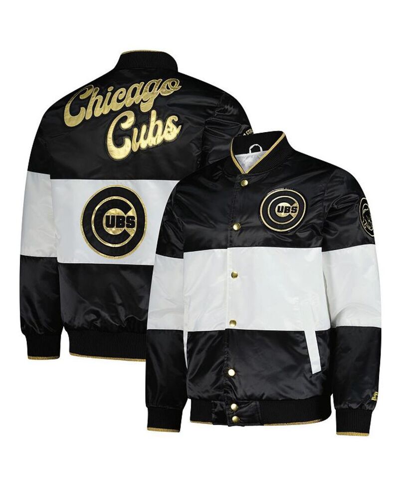 スターター メンズ アウター ジャケット・ブルゾン ジャケット Starter Men's White Chicago Cubs Full-Snap Jacket White ホワイト