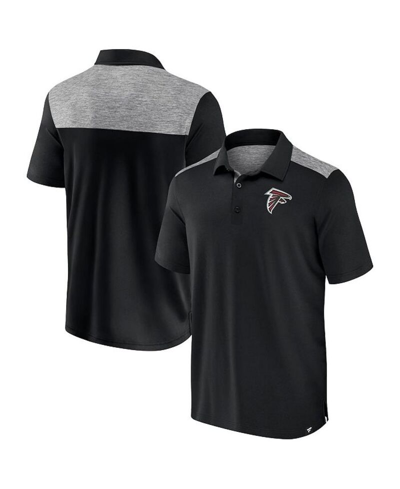 ファナティクス メンズ トップス ポロシャツ Fanatics Men's Black Atlanta Falcons Long Shot Polo Shirt Black ブラック