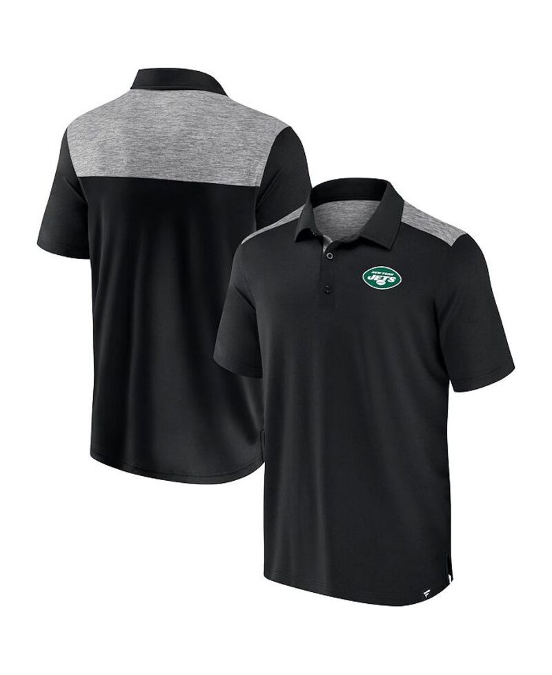 ファナティクス メンズ トップス スポーツシャツ Fanatics Men\u0027s Black New York Jets Long Shot Polo Shirt Black 黒いこと