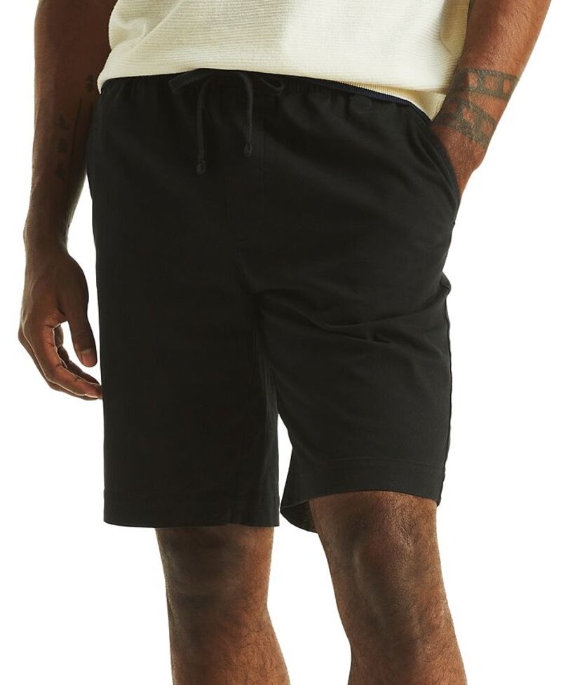 ナウティカ メンズ ボトムス ハーフパンツ・ショーツ ショートパンツ Nautica Men's Stretch Drawstring 9-1/2 Shorts True Black ブラック
