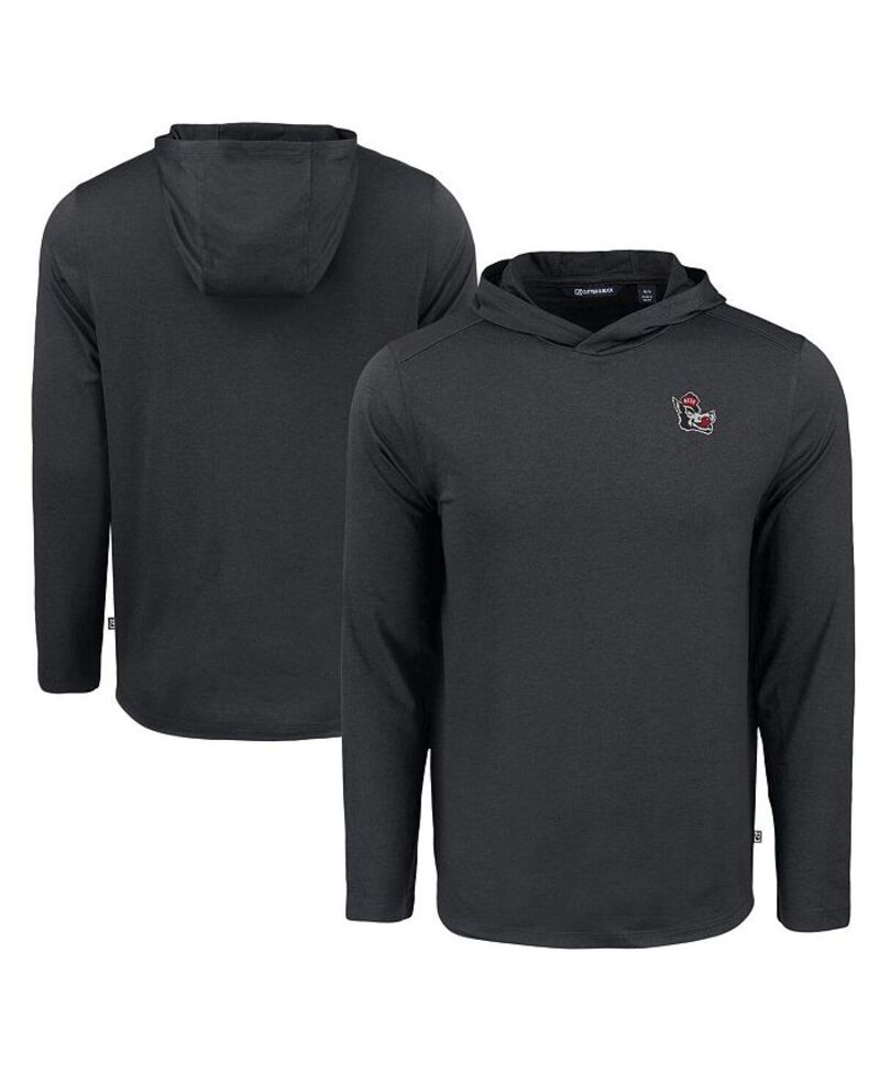 カッターアンドバック メンズ トップス Tシャツ パーカー Cutter & Buck Men's Black NC State Wolfpack Coastline Epic Comfort Long Sleeve Hoodie T-Shirt Black ブラック