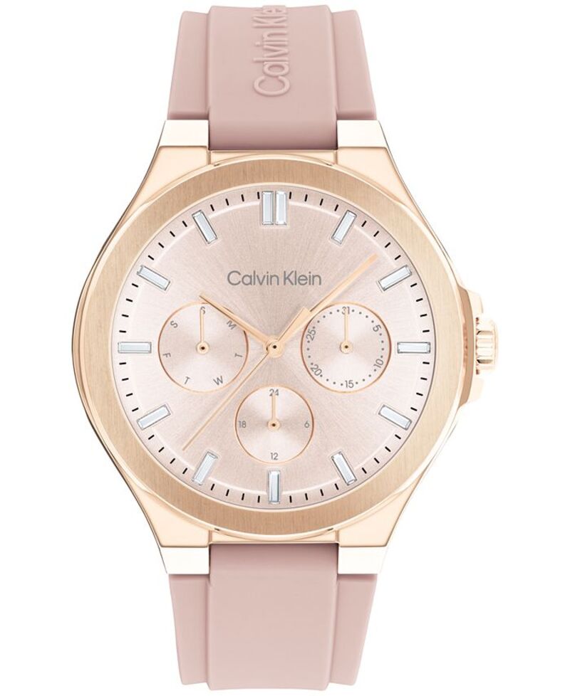カルバンクライン レディース アクセサリー 腕時計 Calvin Klein Women's Vibrancy Blush Silicone Strap Watch 38mm Blush ブラッシュ