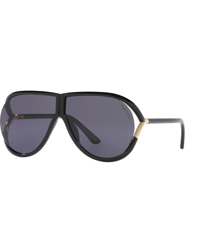 トム・ジェラルド・r・フォード レディース 佩び物 サングラス・アイウェア Tom Ford Unisex Large Sunglasses FT1197 TR001938 Black Shiny 黒いこと