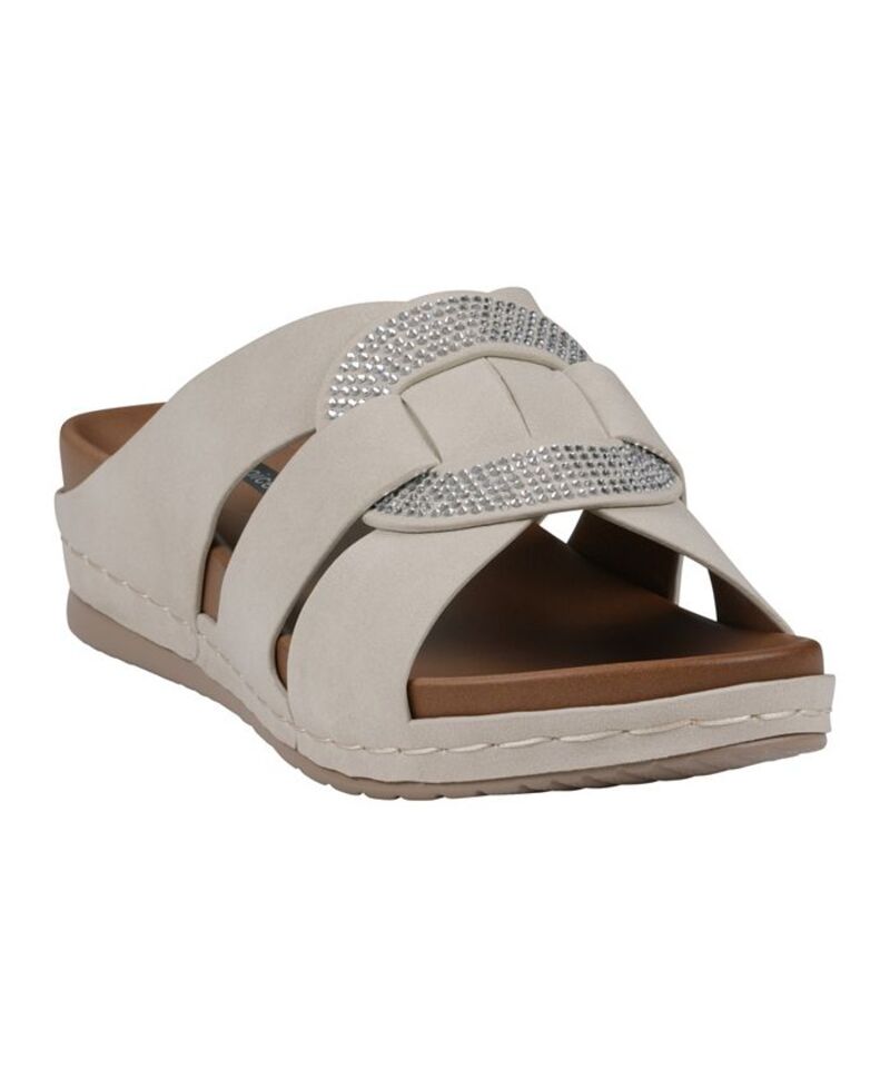 ジーシーシューズ レディース シューズ サンダル GC Shoes Women's Betsy Embellished Wedge Sandals Nude