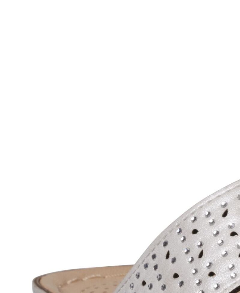 ジーシーシューズ レディース シューズ サンダル GC Shoes Women's Carrie Embellished Wedge Sandals White ホワイト
