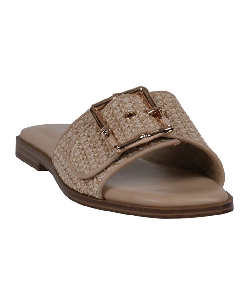 ジーシーシューズ レディース シューズ サンダル GC Shoes Women's Indie Woven Buckle Flat Sandals Natural｜ReVida 店