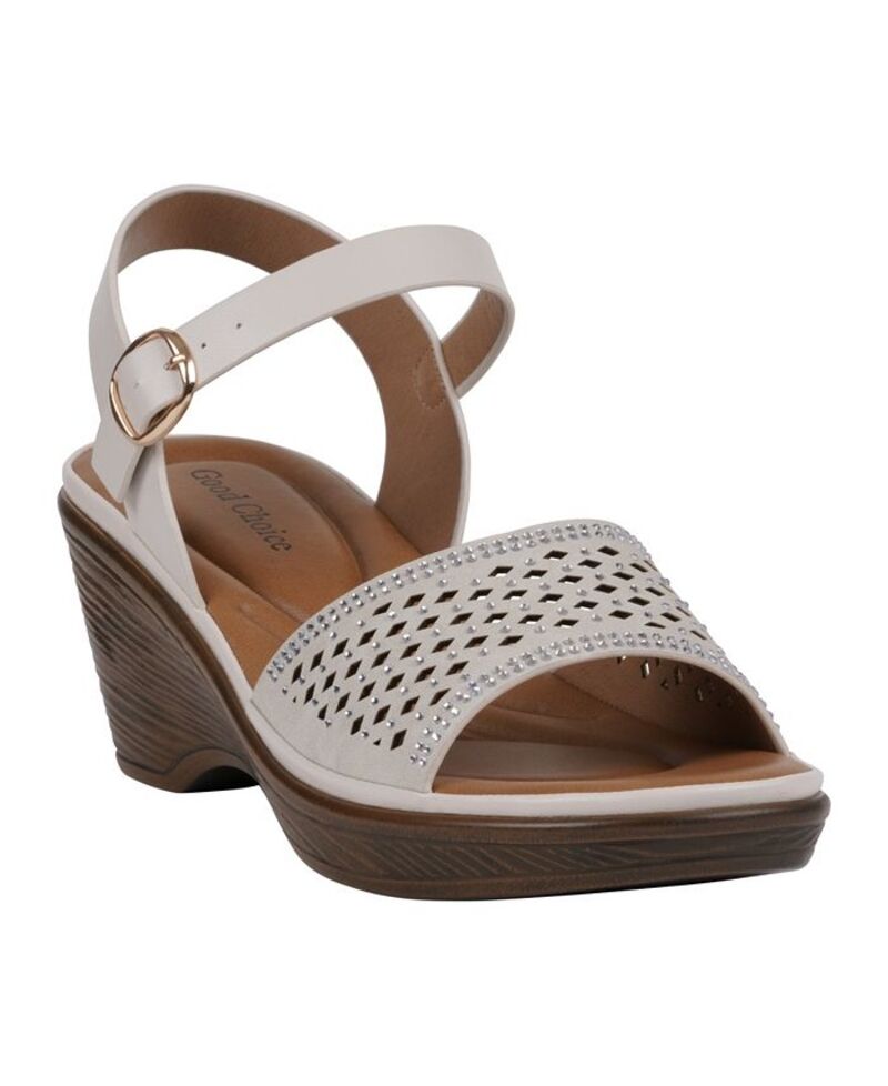 ジーシーシューズ レディース シューズ サンダル GC Shoes Women's West Wedge Sandals Ivory アイボリー｜ReVida 店