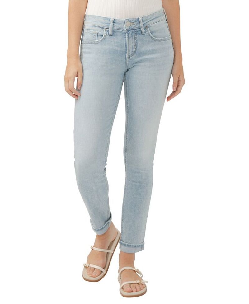 シルバー ジーンズ レディース ボトムス デニムパンツ Silver Jeans Co. Women's Girlfriend Mid Rise Slim Leg Jeans Indigo インディゴ