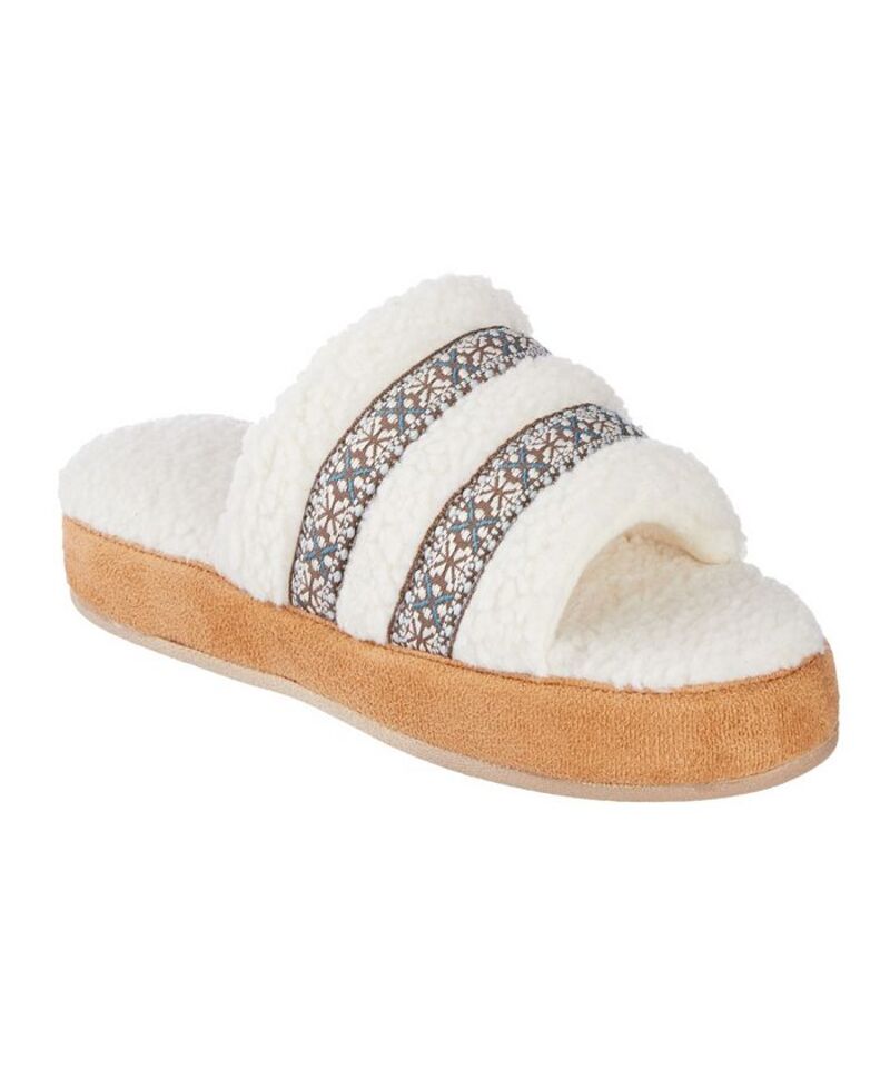 アイソトナー レディース シューズ サンダル Isotoner Signature Women's Berber Slide Slippers Ewe