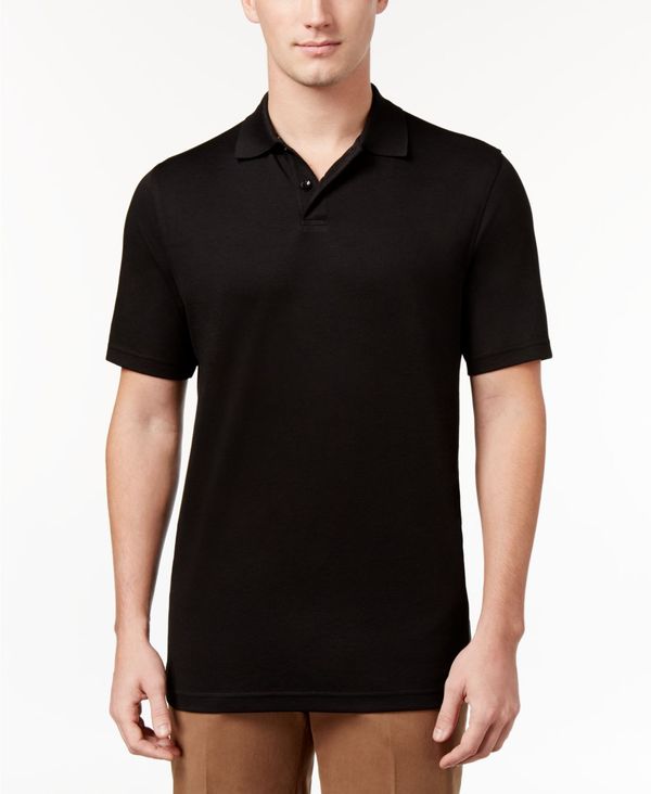 大人も着やすいシンプルファッション タッソエルバ メンズ ポロシャツ トップス Men S Supima Blend Cotton Polo Black 国産 Mahottaripost Com Np