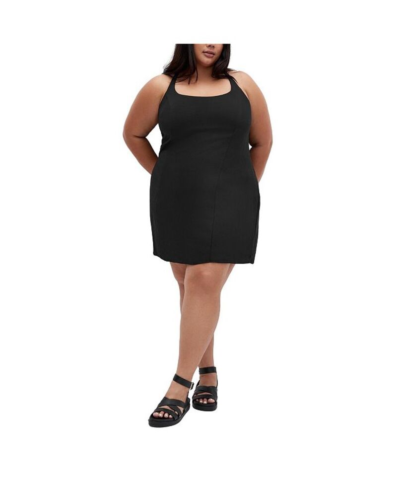 シティーシック レディース トップス ワンピース プラスサイズ CITY CHIC Plus Size Caitlin Dress Black ブラック｜ReVida 店