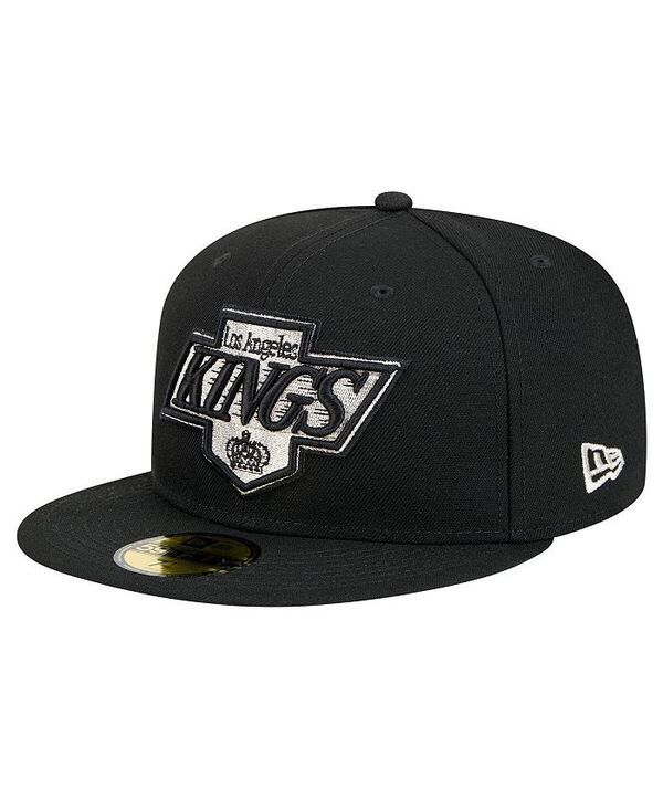 ニューエラ メンズ アクセサリー 帽子 New Era Men's Black Los Angeles Kings Core 59FIFTY Fitted Hat Black ブラック