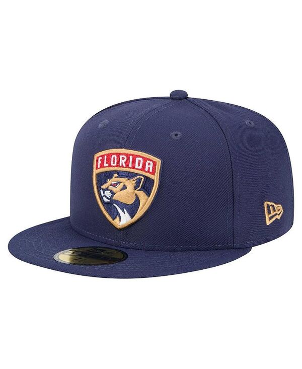 ニューエラ メンズ アクセサリー 帽子 New Era Men's Navy Florida Panthers Core 59FIFTY Fitted Hat Navy ネイビー|ReVida 店