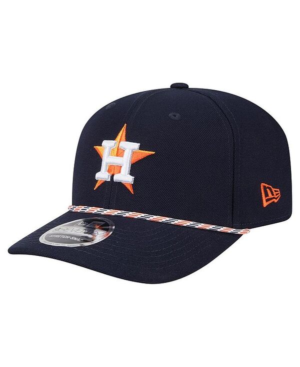 ニューエラ メンズ アクセサリー 帽子 New Era Men's Navy Houston Astros Multi-Rope 9SEVENTY Stretch-Snap Hat Navy ネイビー|ReVida 店