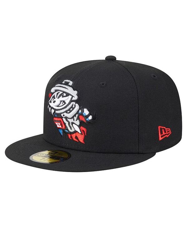 ニューエラ メンズ アクセサリー 帽子 New Era Men's Black Rocket City Trash Pandas Authentic Collection 59FIFTY Hat Black ブラック