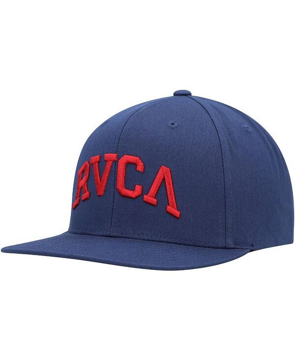ルーカ メンズ アクセサリー 帽子 RVCA Men's Blue Arched Snapback Hat Blue ブルー