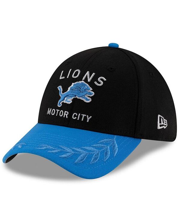 ニューエラ メンズ アクセサリー 帽子 New Era Men's Black/Blue Detroit Lions 2025 NFL Draft 39THIRTY Flex Hat Black Blue ブラック