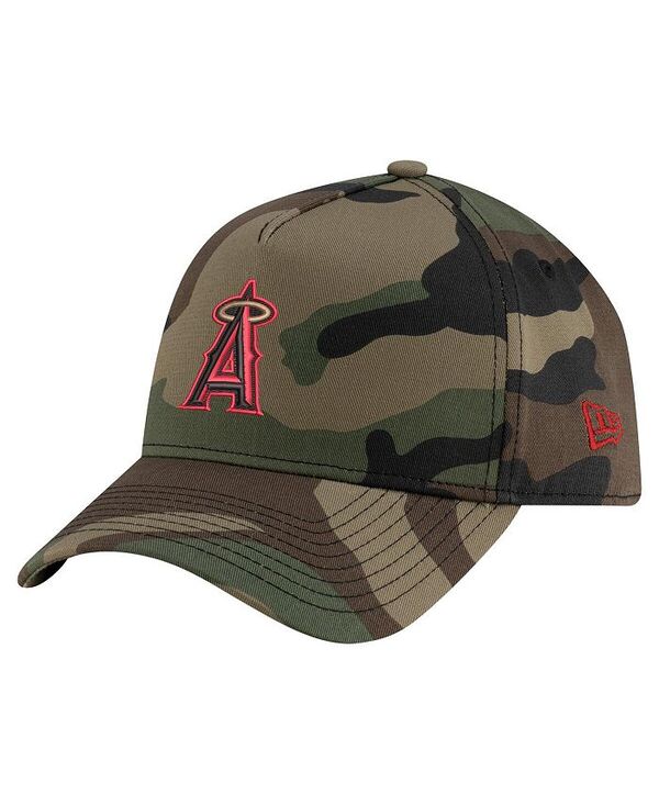 ニューエラ メンズ アクセサリー 帽子 New Era Men's Camo Los Angeles Angels Woodland Team Pop 9FORTY A-Frame Adjustable Hat Camo