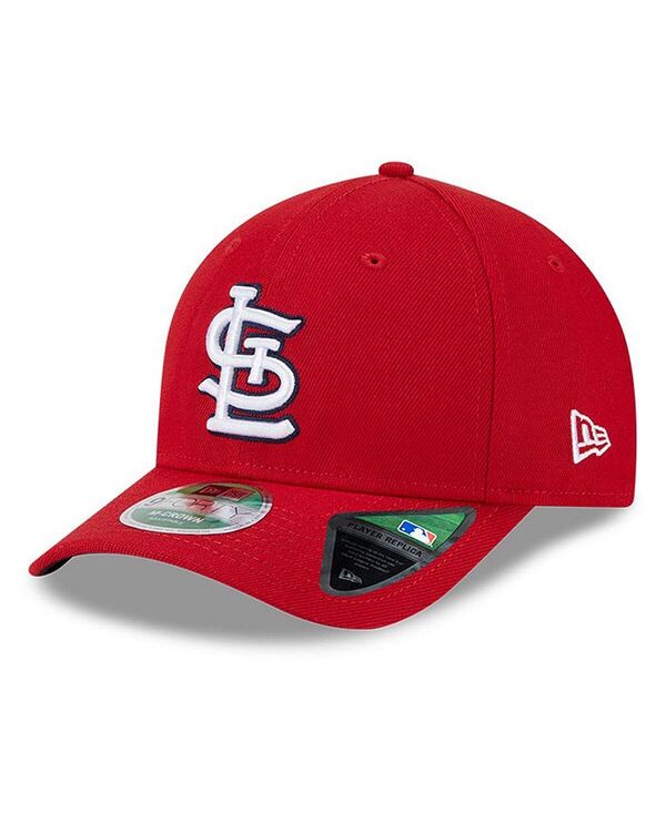 ニューエラ メンズ アクセサリー 帽子 New Era Men's Red St. Louis Cardinals Player Replica 9FORTY Adjustable Hat Red レッド｜ReVida 店