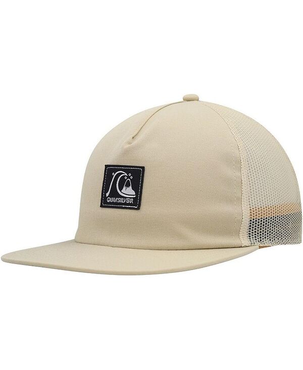 クイックシルバー メンズ アクセサリー 帽子 Quiksilver Men's Oatmeal Checked Out Snapback Hat Oatmeal オートミール|ReVida 店