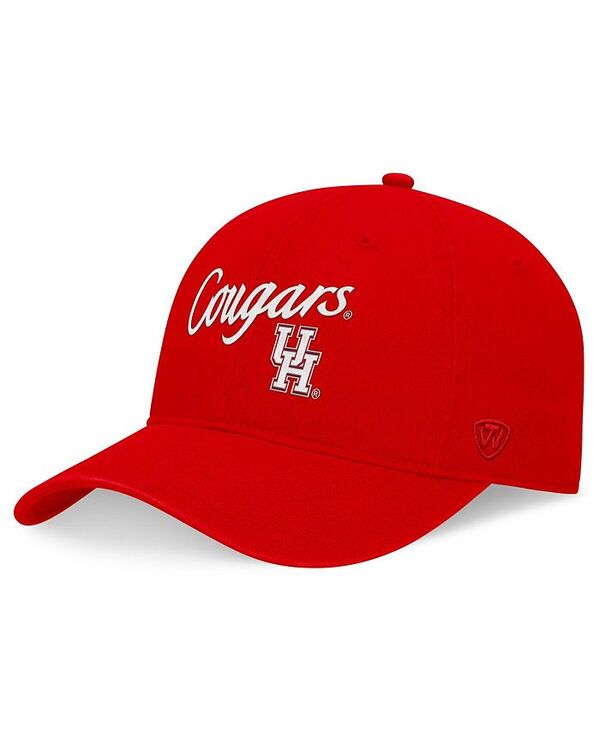 トップオブザワールド メンズ アクセサリー 帽子 Top of the World Men's Red Houston Cougars Heritage CeeCee Adjustable Hat Red レッド