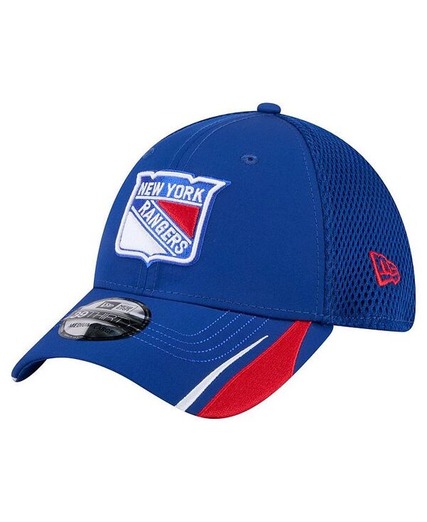 ニューエラ メンズ アクセサリー 帽子 New Era Men's Blue New York Rangers Linear Featherweight 39THIRTY Flex Hat Blue ブルー|ReVida 店