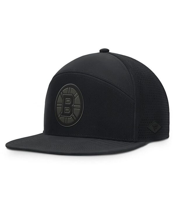 ファナティクス メンズ アクセサリー 帽子 Fanatics Men's Black Boston Bruins Front Office Adjustable Hat Black ブラック