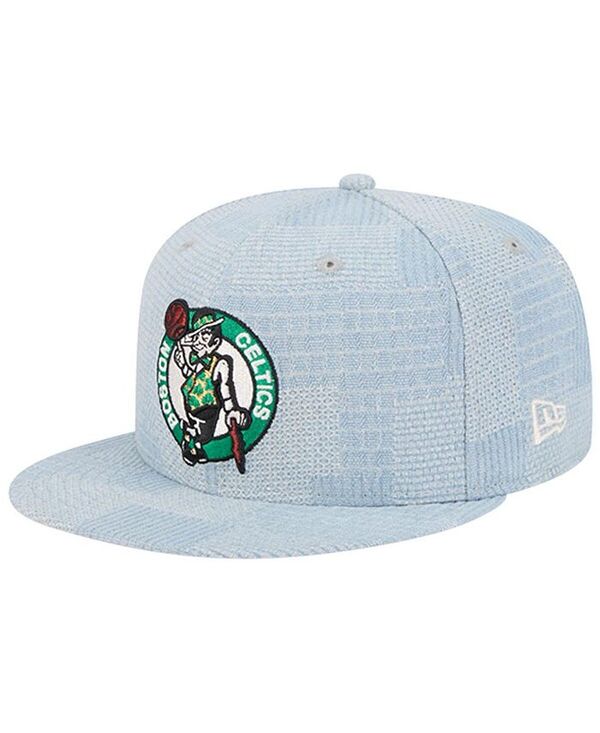 ニューエラ メンズ アクセサリー 帽子 パッチワーク デニム New Era Men's Denim Boston Celtics Injection Denim Patchwork 9FIFTY Snapback Hat Denim デニム