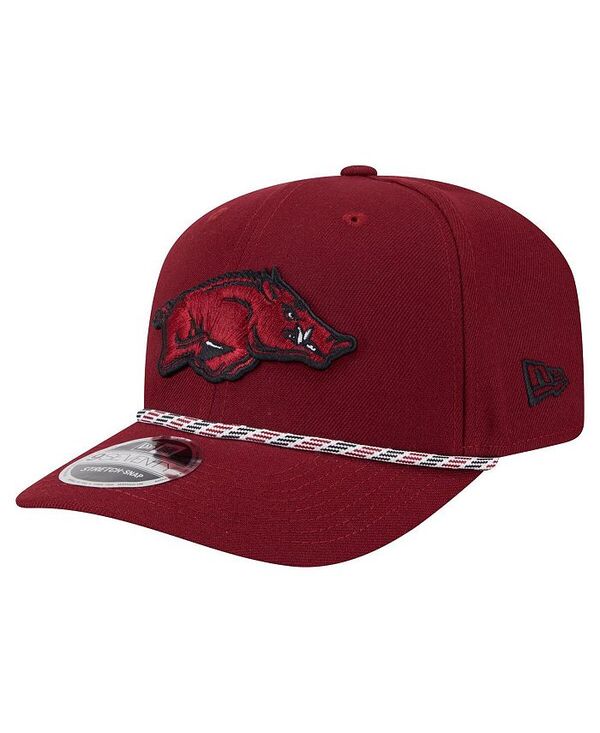 ニューエラ メンズ アクセサリー 帽子 New Era Men's Cardinal Arkansas Razorbacks Game Day Multi-Rope 9SEVENTY Stretch-Snap Hat Cardinal マルチカラー|ReVida 店